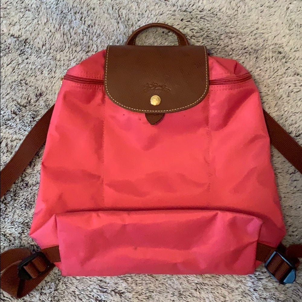 Longchamp Le Pilage backpack pink